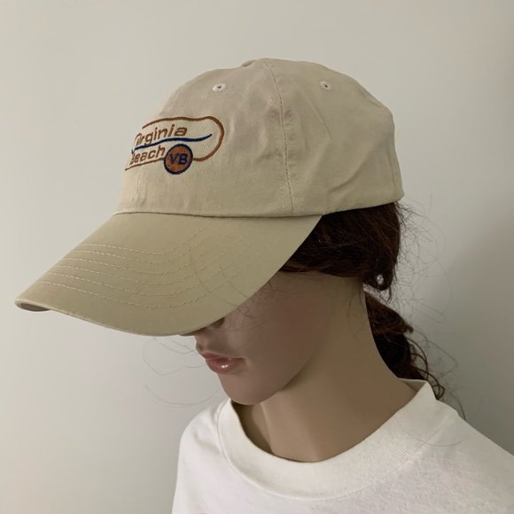 Vintage 90s Dad Hat Virginia Beach Embroidered Tourist Buckle Strapback … - Picture 4 of 11